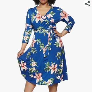 Women's Plus Wrap Dress